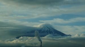 夕暮れの富士